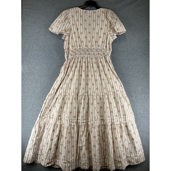 Anthropologie The Somerset Embroidered Floral Maxi Dress Size X-Large NWT - Picture 6 of 11